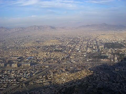 Hill overlooking Kabul, Afghanistan