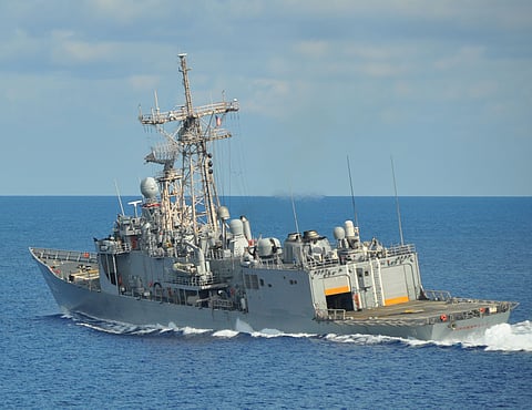 U.S. Navy USS Underwood in the Caribbean Sea