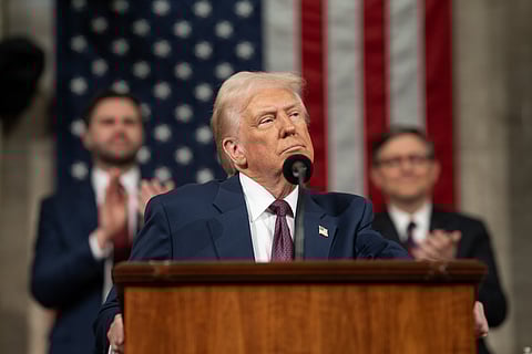 President Donald Trump at 2025 Address to the Nation