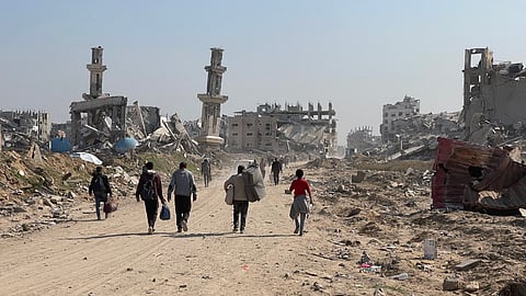 Destruction and forced displacement in Gaza