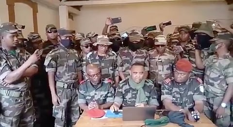 Soldiers urging fellow troops to refuse orders against protesters.