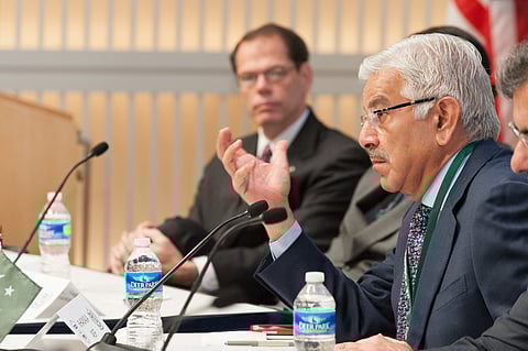 Pakistani Defense Minister Khawaja Muhammad Asif