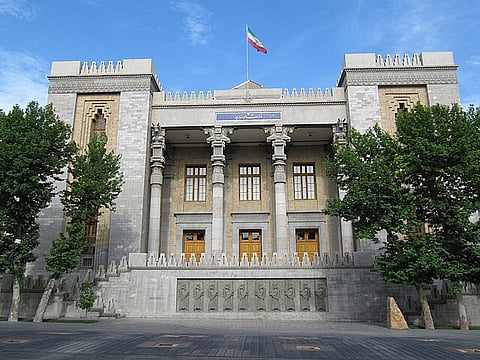 The building of Iran's Ministry of Foreign Affairs