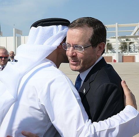 Israeli president Isaac Herzog on a Presidential Visit to the United Arab Emirates, December 2022