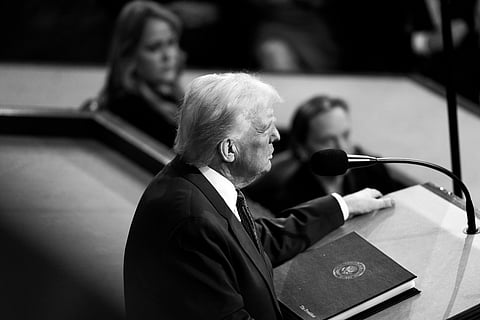 President Donald J. Trump delivers his Joint address to Congress, Tuesday, March 4, 2025, in the House Chamber of the U.S. Capitol in Washington, D.C.