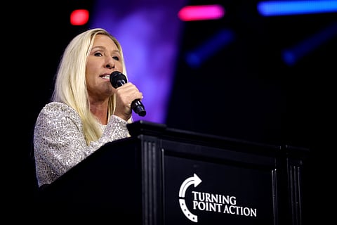 Marjorie Taylor Greene Says Trump Fallout 'All Down To The Epstein Files'