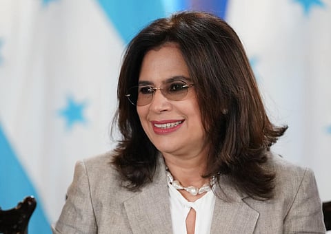 Rixi Moncada, presidential candidate for Honduras' governing leftist Liberty and Refoundation (LIBRE) party.