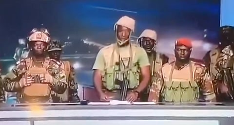 Early Sunday morning, the soldiers appeared on state television to announce that they were suspending the constitution.