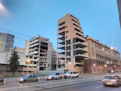 Former Ministry of Defense/Military HQ in Belgrade, Serbia