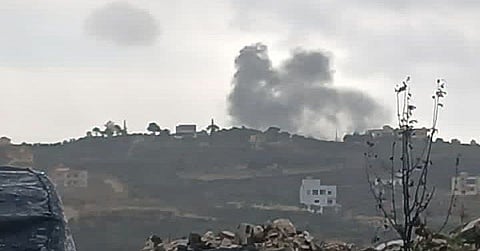 Israeli bombing in Southern Lebanon.