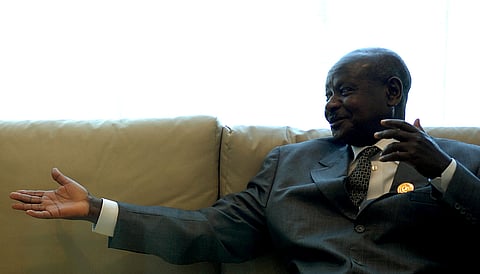 Ugandan President Yoweri Kaguta Museveni during the 11th Ordinary Session of the Assembly of the Union at the African Union Summit July 1, 2008 in Sharm El Sheikh, Egypt.