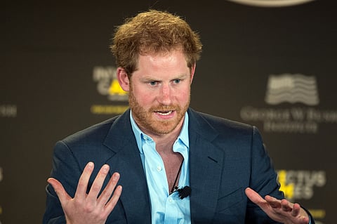 Prince Harry speaks during the 2016 Invictus Games Symposium on Invisible Wounds in Orlando, Fla. May 8, 2016.