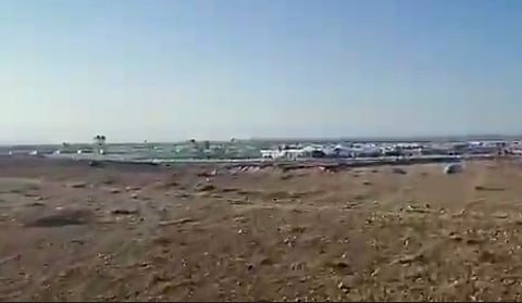 The area surrounding the al-Hawl camp which housed suspected ISIS prisoners.