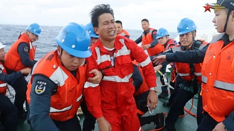 China Coast Guard Rescues 13 Philippine Crew Members After Cargo Ship Capsizes