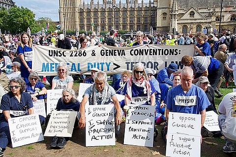 86 Arrested in London Protest for Palestinian Activist on Strike