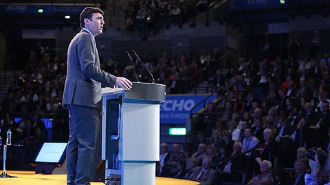Andy Burnham addressing delegates on day two of the NHS Confederation annual conference and exhibition 2014.