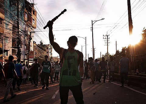 A picture from the Bengali student protests, 2024.