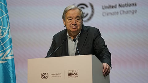 António Guterres at COP30 in Belem, November 20, 2025.