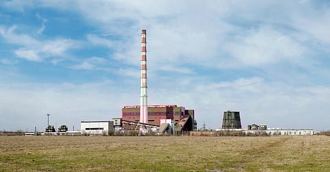Thermal power plant in Kalush, Ukraine