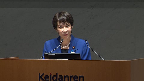 Japan's Prime Minister Sanae Takaichi on 25 December 2025.