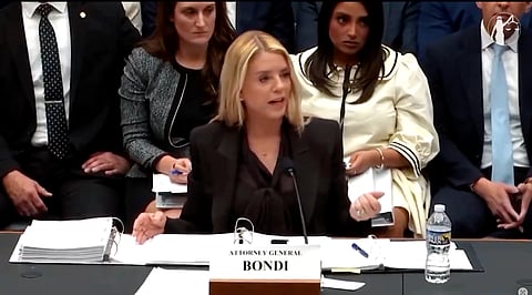 Bondi Defends DOJ in Fiery Hearing on Epstein Files