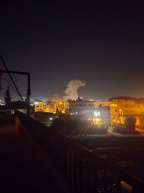 The Israeli airstrikes in the Bekaa.