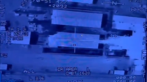 Visuals released of Pakistan Air Force precision strikes targeting Afghan Taliban ammunition depots and a field headquarters.