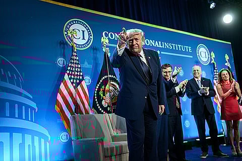 Trump Calls for Naval Coalition Against Iran in Hormuz Strait