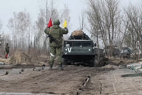 Russian troops in Ukraine.