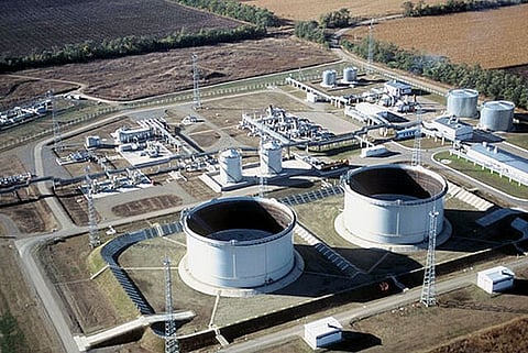 Kropotkinskaya oil pumping station in Krasnodar Region, Russia.