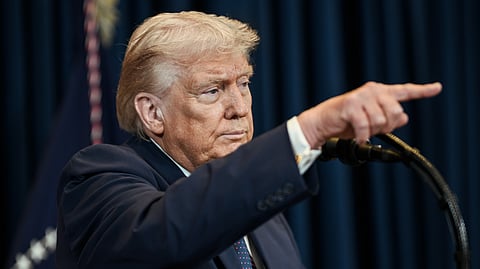 President Donald J. Trump delivers remarks at a press conference, March 9, 2026.