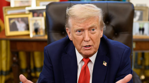 President Donald J. Trump in the Oval Office, August 25, 2025.