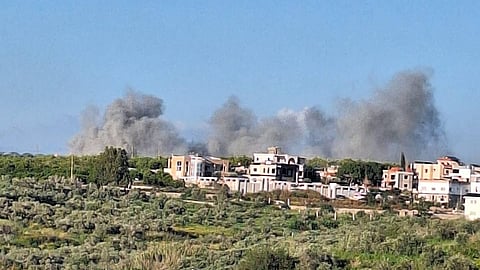 Israeli strikes on the town of Bdeyas, Southern Lebanon, 6 May 2026.