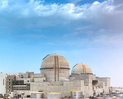 Barakah nuclear power plant under construction in 2017.