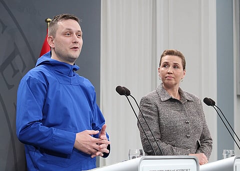 Jens-Frederik Nielsen, Prime Minister of Greenland and Mette Frederiksen, Prime Minister of Denmark.