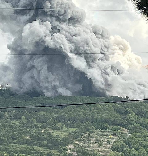 Israeli strikes on the town of Tebnine, Southern Lebanon, 21 May 2026.