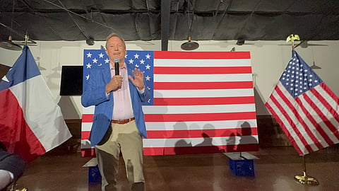 Ken Paxton rallies supporters in Katy, Texas, days before his victory in the U.S. Senate GOP runoff.