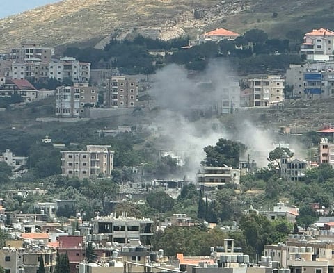 Israeli artillery strikes in Southern Lebanon, 30 May 2026.