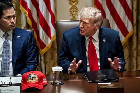 Rubio Grilled as Video Shows Trump Appearing to Sleep in War Meeting