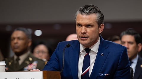 U.S. Defense Secretary Pete Hegseth on April 30, 2026.