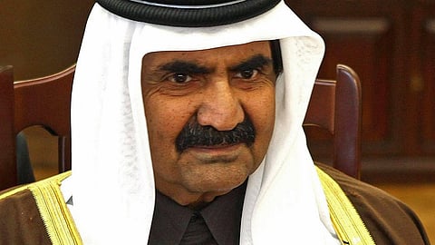 Hamad bin Sheikh Khalifa Al Thani in the Polish Senate in 2011.