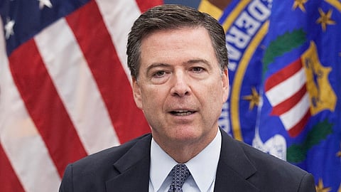 Former FBI Director James Comey addressing members of the media during a press briefing held June 13, 2016 at FBI Headquarters regarding the recent mass shooting at nightclub in Orlando, Florida.