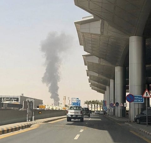 Houthis Claim Riyadh Attacks After Flames, Smoke Seen Near Saudi Airport
