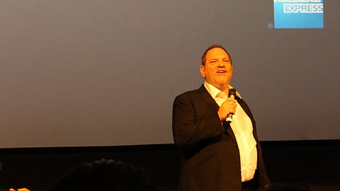 Harvey Weinstein at the LFF surprise film: Wong Kar Wai's The Grandmaster, 2013.