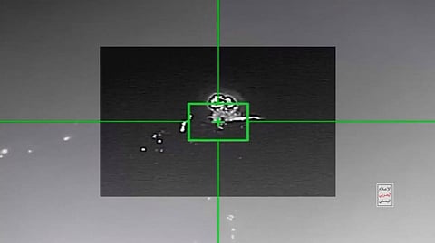 Footage released by the Houthis appears to show a Saudi National Guard AH-6i helicopter being hit by a loitering munition over Saudi Arabia's Najran province