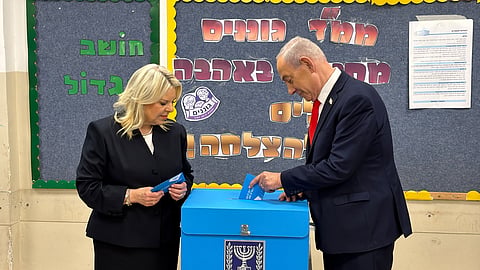 Prime Minister Benjamin Netanyahu and his wife Sara Netanyahu