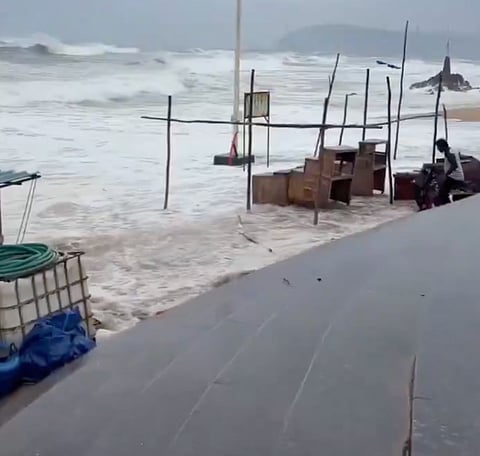 Visakhapatnam (Vizag), coastline along the Bay of Bengal.