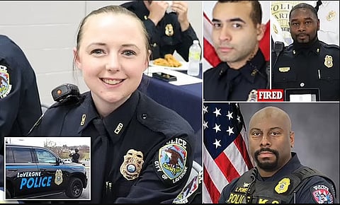 USA: Married woman cop repeatedly had sex with 5 male colleagues on duty, all fired