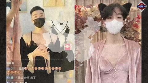 China bans women from modelling in lingerie – so now men are doing it