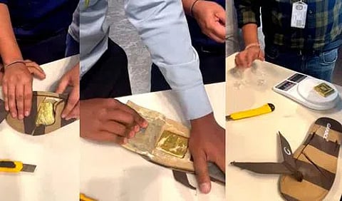 Passenger caught smuggling gold concealed in slippers at Bengaluru airport